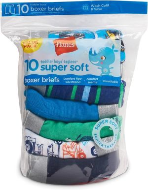 shoop children`s clothes Hanes Boys' and Toddler Underwear, Comfort Flex Waistband Boxer Briefs, Multiple Packs Available
