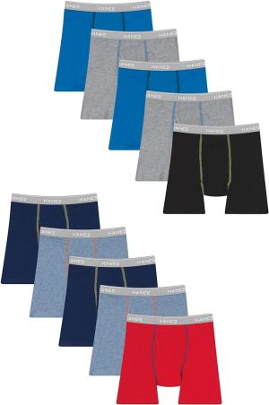 shoop children`s clothes Hanes Boys' and Toddler Underwear, Comfort Flex Waistband Boxer Briefs, Multiple Packs Available
