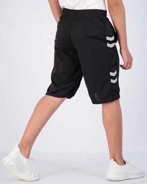 shoop children`s clothes מארז 5 מכנסי כדורסל קצרים עם כיסים מרשת של Real Essentials לבנים